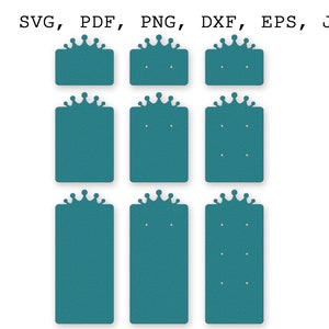 Jewelry display tag SVG Files for Cricut Bundle display card SVG Earring card SVG