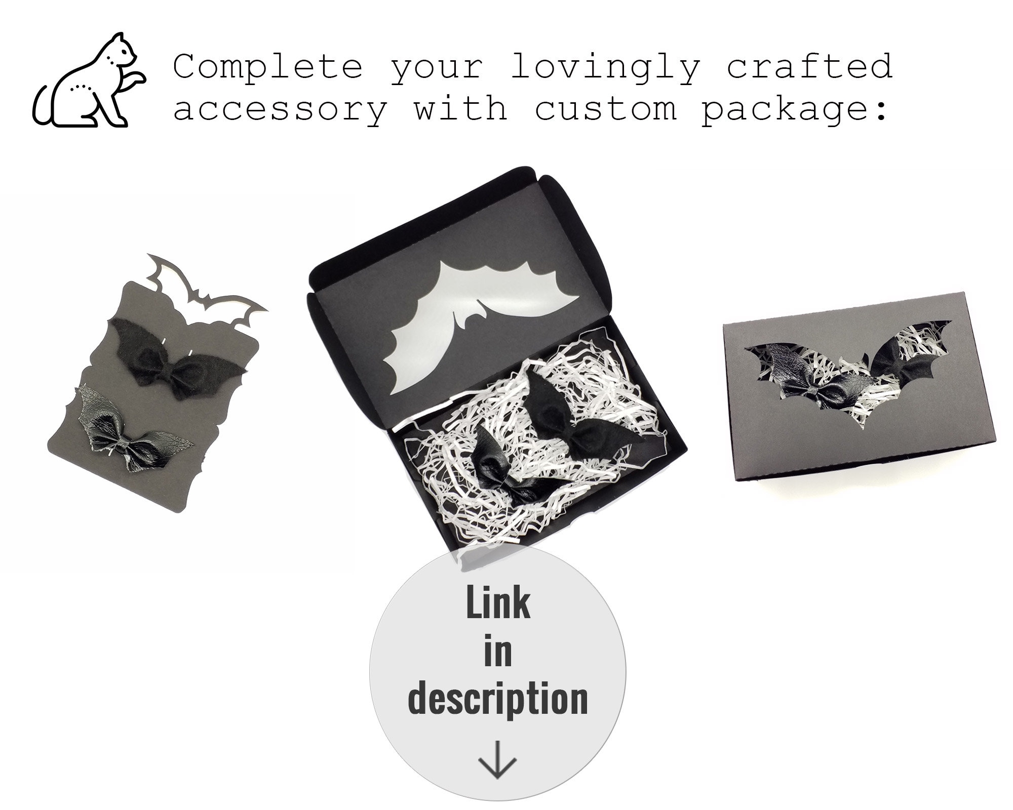 Halloween bow svg faux leather bow svg template hair bow png etsy