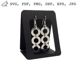 Earring holder SVG for Cricut Earring cards SVG Jewelry display SVG