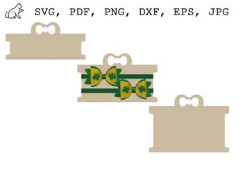 Knitting headband cards SVG Bundle headband display SVG Earwarmer display PNG Messy Bun Display