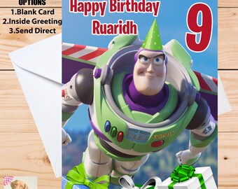 Buzz Lightyear Birthday Card - Etsy UK