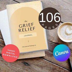 Guided Grief Journal Digital Printable Template, Grief Journal Prompts ...