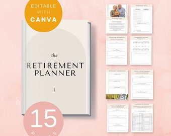 Retirement Planning Template, Financial Planner, Financial Planning, Retirement Planner, Retirement Planner Book, Retirement Planning Guide