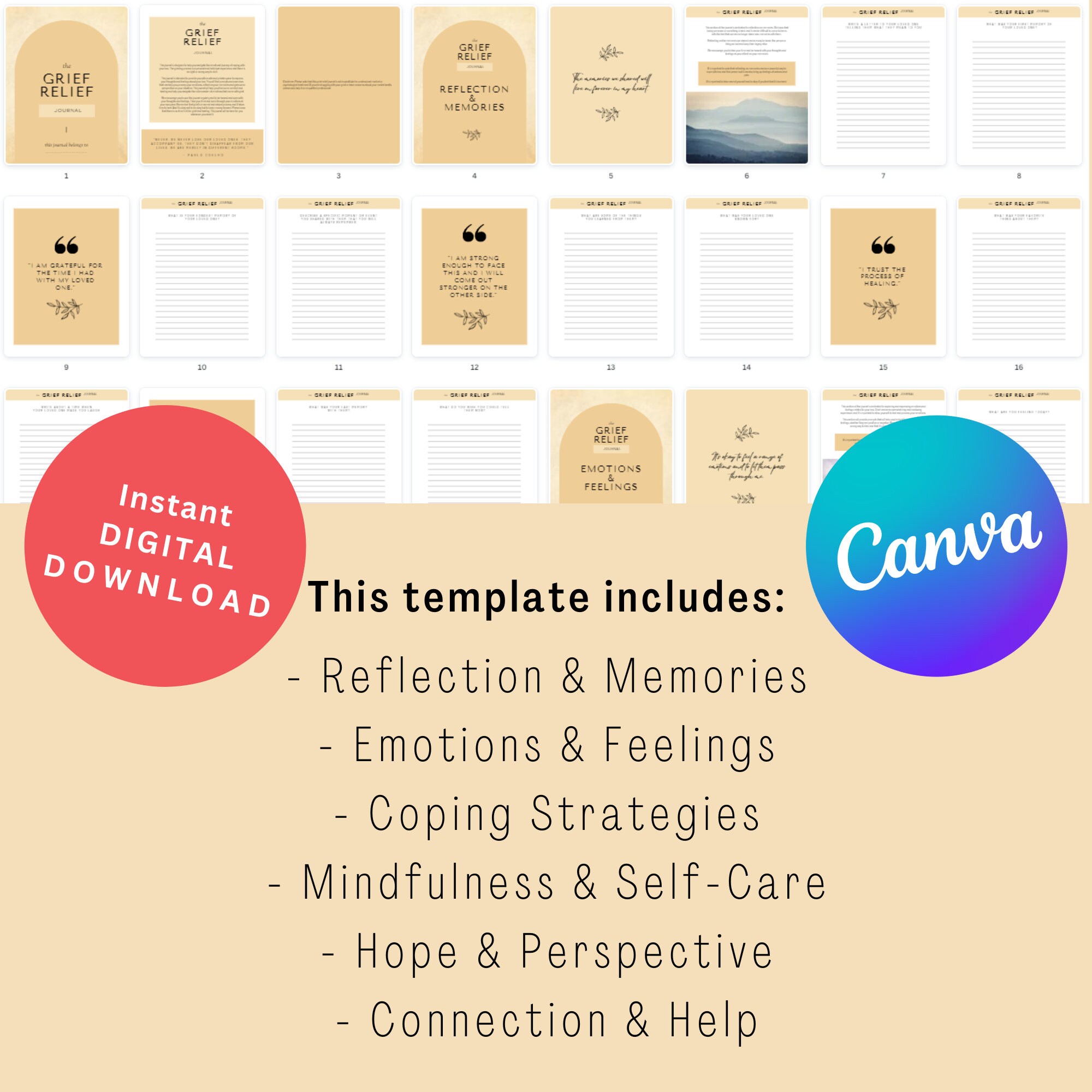 The Healing Your Grieving Heart Journal for Teens, Journaling Emotional ...