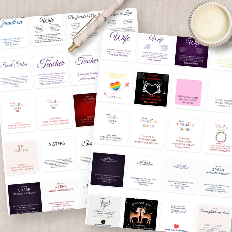 Shineon Message Card Template Bundle, Custom Necklace Shineon Designs Canva Editable Jewelry Print On Demand POD Business Personal Use image 6