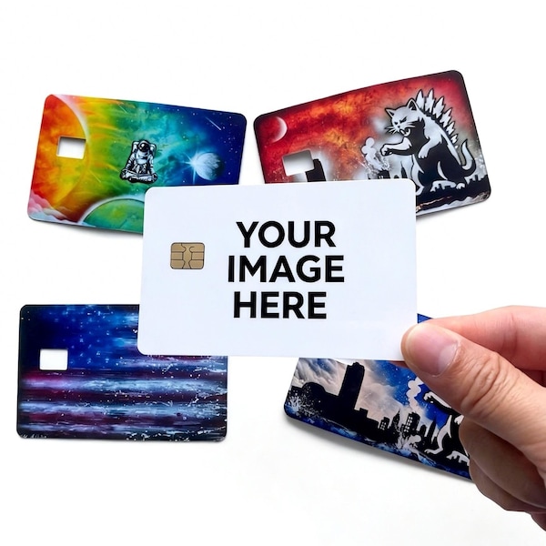 Custom Credit Card Skin, Personalized Bank Card Decal, Upload Your Image Sticker