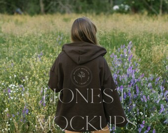 brown 18500 Mockup Back Hoodie Mockup Oversized Mockup Gildan Hoodie Mockup 18500 Mockup Oversized Hoodie Mockup Trendy Mockup