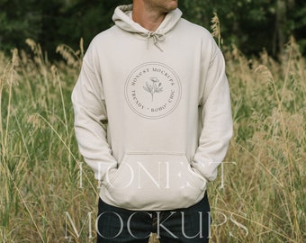 sand 18500 Mockup Back Hoodie Mockup Oversized Mockup Gildan Hoodie Mockup 18500 Mockup Model Mockup Oversized Hoodie Mockup Trendy Mockup