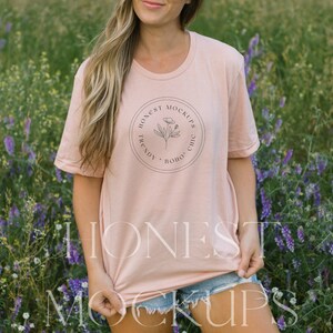 bella canvas 3001 mockup, bella canvas heather perzik tshirt mockup bundel, oversized tshirt boho mockup model zomer 3001 mockup