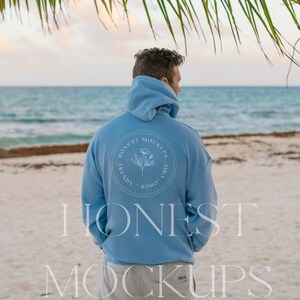 blue 18500 Mockup Back Hoodie Mockup Oversized Mockup Gildan Hoodie Mockup 18500 Mockup Model Mockup Oversized Hoodie Mockup Trendy Mockup