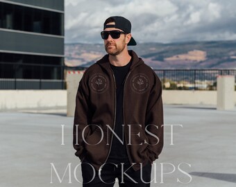 brown 18500 Mockup Back Hoodie Mockup Oversized Mockup Gildan Hoodie Mockup 18500 Mockup Oversized Hoodie Mockup Trendy Mockup