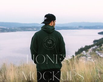 Waldgrün 18500 Mockup Back Hoodie Mockup Oversized Mockup Gildan Hoodie Mockup 18500 Mockup Oversized Hoodie Mockup Trendy Mockup