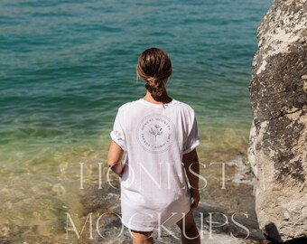 bella canvas 3001 mockup, bella canvas back of white t shirt mockup, mockup model, summer 3001 mockup, bella canvas bundle, summer mockup