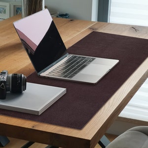 Litschikorn-Schreibtischmatte aus echtem Leder, Leder-Mauspad, große Schreibtischmatte, Exekutiv Mousepad für Arbeitstisch und Bürobedarf