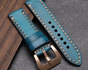 Premium  Leather  Watch band, Vintage Watch Strap  for Garmin watch 20mm, 24mm,26mm Christmas Birthday party Memorial Day gift