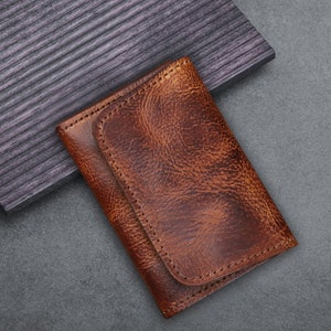 Herren Geldbörsen, Leder Geldbörse, braune Geldbörse, Münzbrieftasche, Damen Geldbörse