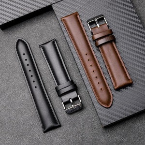Leather Watch Band, Red Brown Watch band, Vintage Watch Strap, Leather watch strap, Handmade Watch Strap, Custom Watch band 20/ 22mm