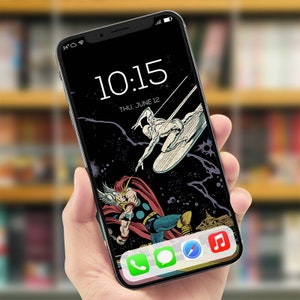 Silver Surfer 4 Virgin Variant: Phone Wallpaper (4 Versions)