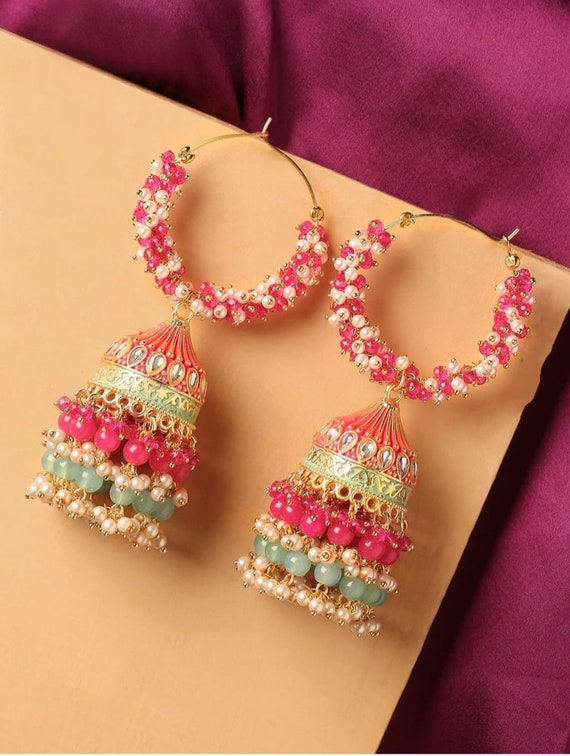 Contemporary jhumkas hotsell
