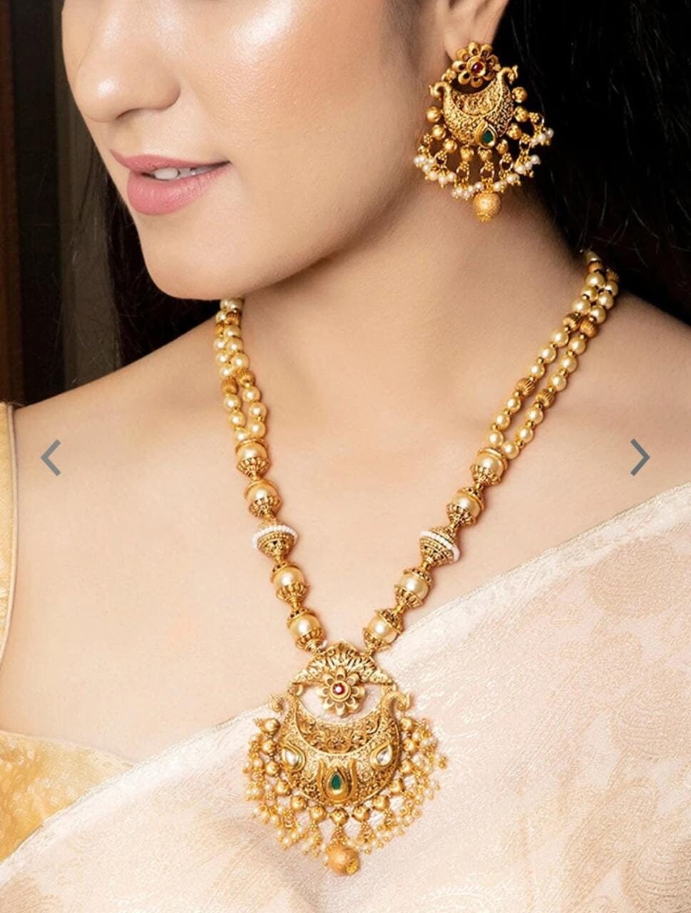 Green shop temple jewellery