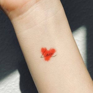 Heart temporary tattoos mini tattoo stickers
