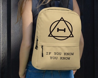 Theta Delta Rugzak - Therian Gift - 'Als je het weet, jij nu' - Otherkin fandom cadeau, Shifter Gear, Therian Accessoires, Schooltas, Reizen