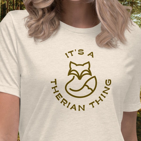 Therian Fox T-Shirt - Animal Spirit Fandom, Shifter Gift, Womens Therian Shirt