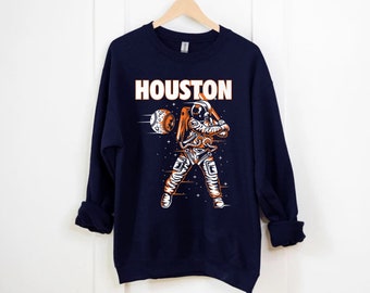 Houston Baseball Sweatshirt Houston Baseball Crewneck - Etsy