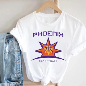 Phoenix Basketball Team White TShirt, Phoenix Basketball Vintage Shirt, American Basketball Shirt, Gifts For Fans