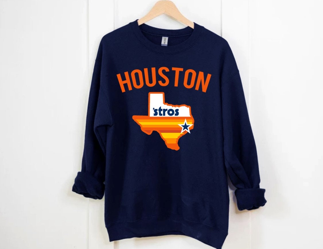 Vintage Retro Astros 90s Houston Baseball Crewneck Sweatshirt Shirt - Jolly  Family Gifts