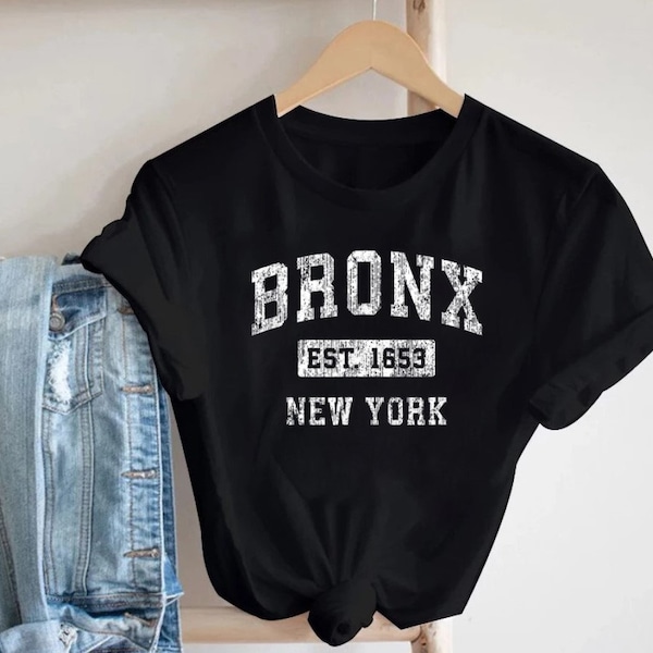 Bronx New York Vintage EST 1653 Shirt, NYC Bronx Vintage Retro Shirt