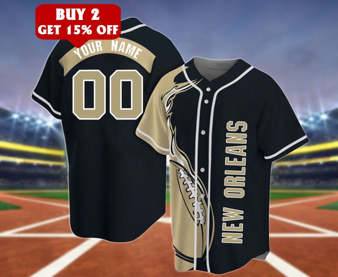 New Orleans Football Unisex Cool Black Jersey, New Orleans Football