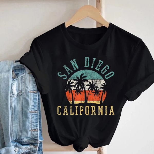 San Diego City Vintage Shirt, San Diego California Retro TShirt