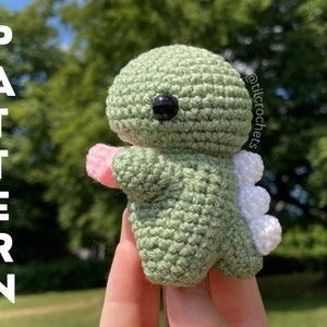 Crochet Tea-Rex Chubby Dinosaur Pattern Plushie