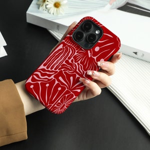 Coque iPhone fleur de piment pour iPhone 17 Pro 15 coque iPhone 14 Pro Max 13 Pro coque iPhone 8 11 SE X XS XR coque personnalisée nom