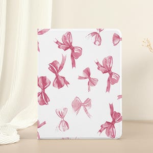 Floating Pink Bow iPad Air 4 iPad Pro 12.9 Case, iPad 10.2 iPad 9.7 Case, iPad Mini 6 iPad 8th iPad Pro 11 iPad 9th Generation Cover