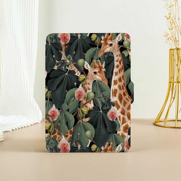 Lovely Giraffe Forest Kindle Hülle Kindle Paperwhite 11.Generation Paperwhite 2021 Hülle Alle neuen Kindle Hülle Kindle Cover mit Auto Wake