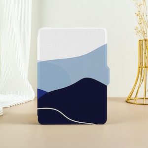 Dark Blue Layered Kindle Case Kindle Paperwhite 11th Generation, Paperwhite 2021 Case, All New Kindle Case Kindle Cover with Auto Wake/Sleep