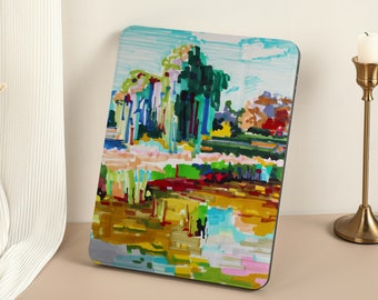 Paysage abstrait Étui pour iPad Air 4 pour iPad Pro 12,9, iPad 10,2 Étui pour iPad 9,7, iPad Mini 6, iPad 8e, iPad Pro 11 Housse pour iPad 9e génération