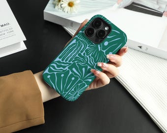 Seagrass Flowers iPhone Case for iPhone 17 16 15 Case iPhone 14 Pro Max 13 Pro Case iPhone 8 11 SE X XS XR Case Personalised Name Case