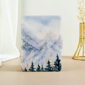 Snow Mountain Print Kindle Case, Kindle Paperwhite 11th Generation Paperwhite 2021 Case, All New Kindle Case Kindle Cover with Auto Wake