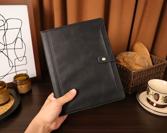 Black Buckle Leather iPad Air 4 5 iPad Pro 12.9 Case, iPad 10.2 iPad 9.7 Case, iPad Mini 6 iPad 8th iPad Pro 11 iPad 9th Generation Cover