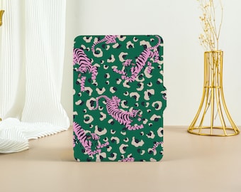 Green Tiger Kindle Case Kindle Paperwhite 11th Generation, Paperwhite 2021 Case, All New Kindle Case Kindle Cover with Auto Wake/Sleep