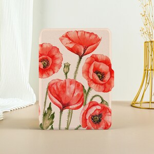 Custodia Kindle Retro Floral Custodia Kindle Paperwhite 11a generazione Paperwhite 2021 Custodia Kindle completamente nuova Custodia Kindle con accensione/spegnimento automatici