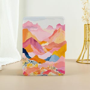 Colourful Mountains Kindle Case, Kindle Paperwhite 11th Generation Paperwhite 2021 Case, All New Kindle Case Kindle Cover with Auto Wake
