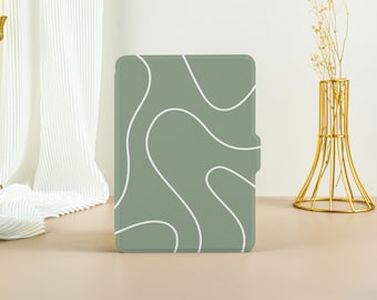 Abstract Lines Kindle Case Kindle Paperwhite 11th Generation Paperwhite 2021 Case All New Kindle Case Kindle Cover with Auto Wake/Sleep