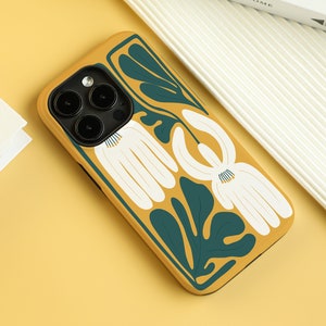 Abstract Plants Prints iPhone Case for iPhone 15 Case iPhone 14 Pro Max 13 Pro Case iPhone 8 11 SE X XS XR Case Personalised Name Case
