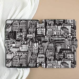 Aesthetic Cityscape Kindle Case Kindle Paperwhite 11th Gen 6.8&quot;, Paperwhite 2021 Case All New Kindle Case Kindle Cover with Auto Wake/Sleep