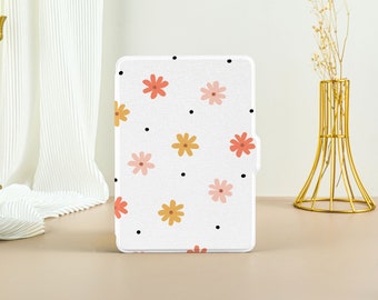 Lovely Daisy Floral Kindle Case Kindle Paperwhite 11th Gen, Paperwhite 2021 Case All New Kindle Case Kindle Cover with Auto Wake/Sleep