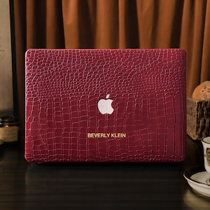 MacBook Pro Red Leather Case - Etsy
